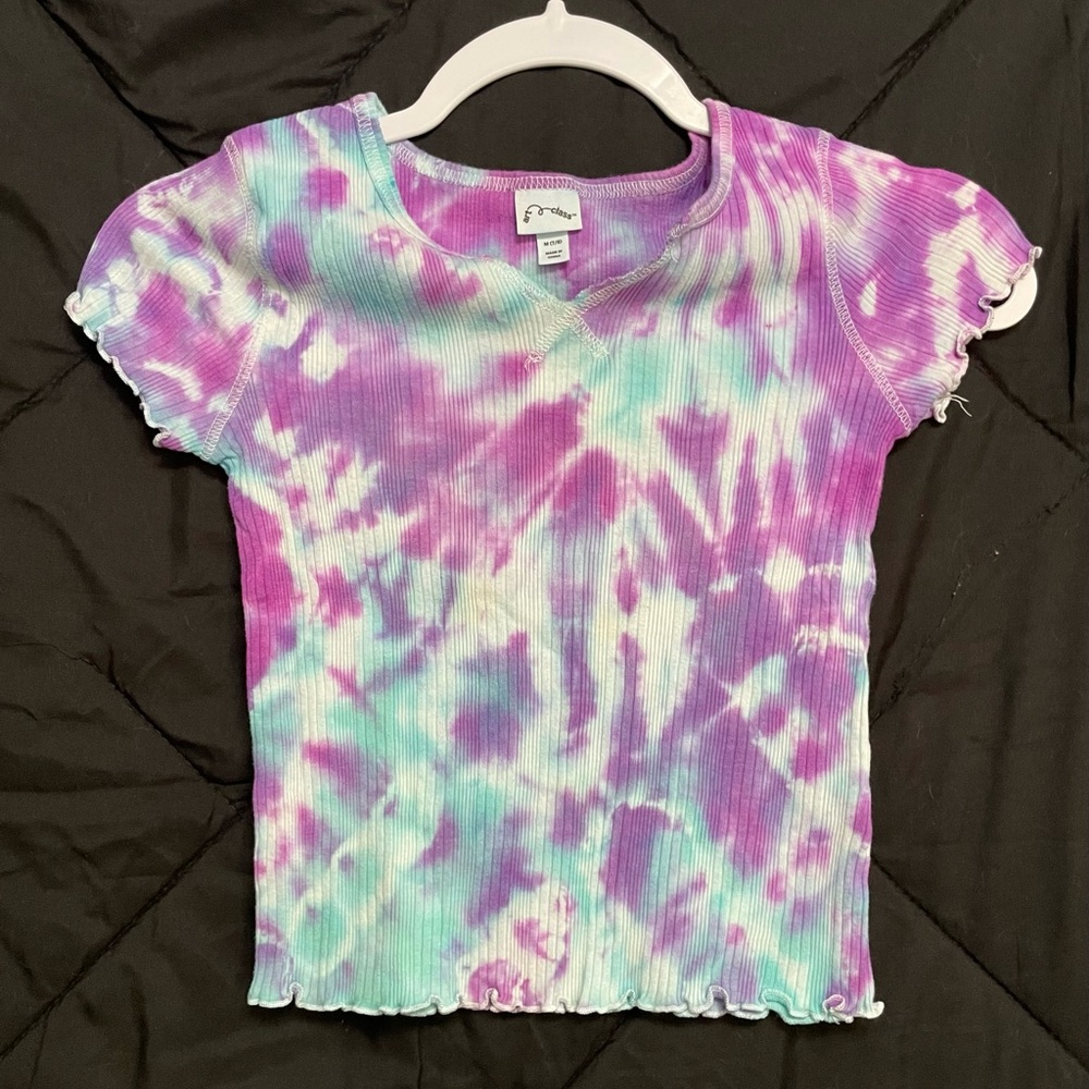 Art Class Tie-Dye Shirt - Purple and Blue